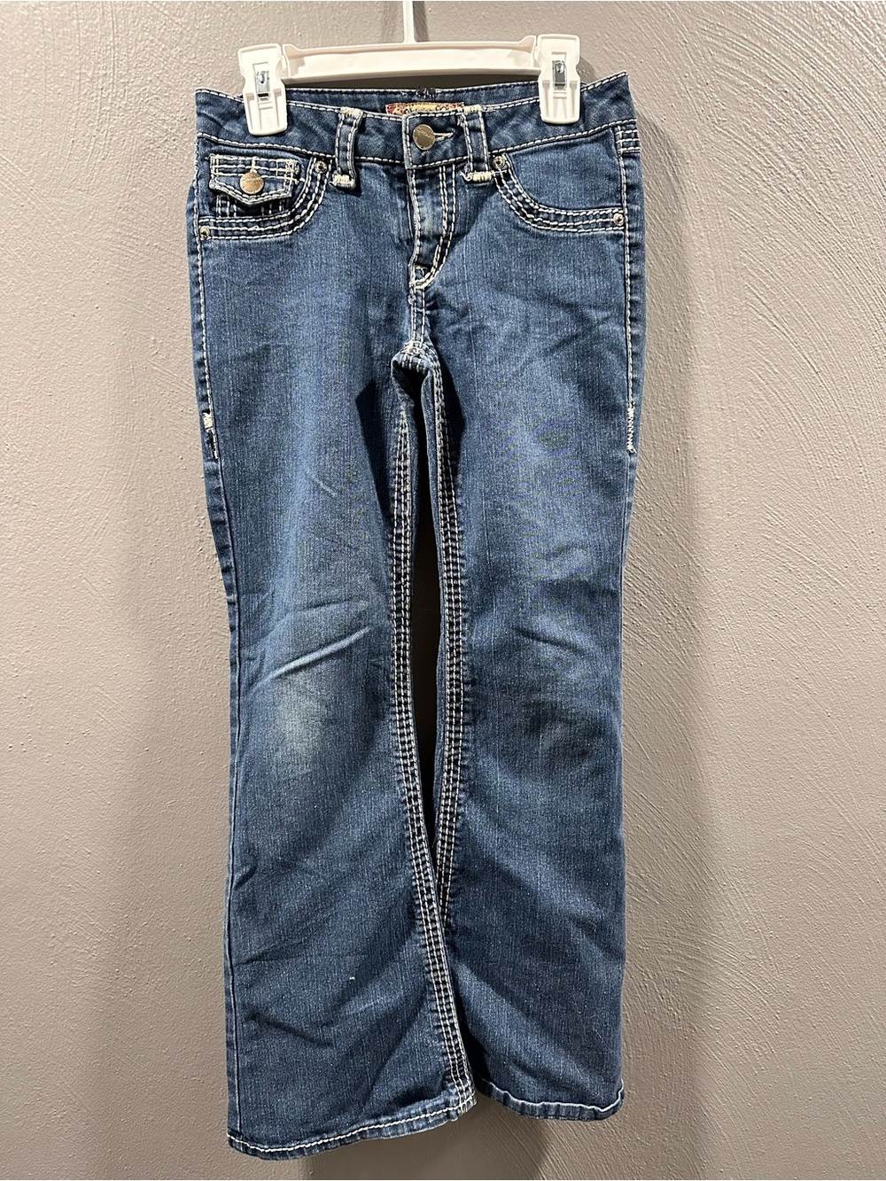Girls Domaine Blue Denim Bootcut Jeans